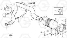 78121 Air filter with fitting parts EW160 SER NO 1001-1912, Volvo Construction Equipment