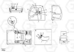 54698 Decal, inner location EW130, Volvo Construction Equipment