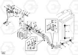 21341 Hydraulic system, hydraulic tank to hydraulic oil cooler EW130, Volvo Construction Equipment