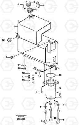 3641 Hydraulic oil tank BL71, Volvo Construction Equipment