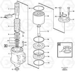 45925 Steering unit L110E S/N 1002 - 2165 SWE, 60001- USA,70201-70257BRA, Volvo Construction Equipment