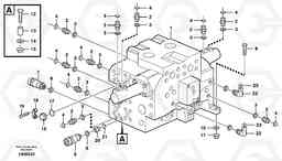 72656 Control valve with fitting parts A30D S/N -11999, - 60093 USA S/N-72999 BRAZIL, Volvo Construction Equipment