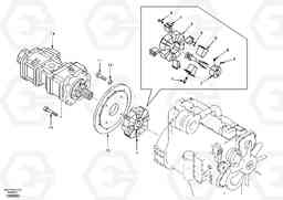 43024 Pump gearbox with assembling parts EC290, Volvo Construction Equipment