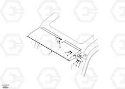 38178 Rain visor, exterior equipment EC290, Volvo Construction Equipment