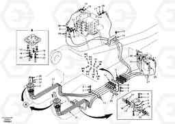 44299 Servo system, control valve to remote control valve EC290, Volvo Construction Equipment