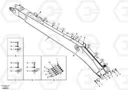 79492 Boom and grease piping, super long EC290, Volvo Construction Equipment