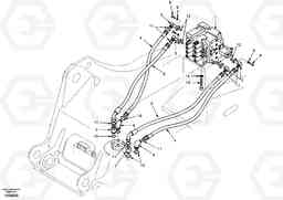 6118 Turning joint line, control valve to turning joint EC210, Volvo Construction Equipment