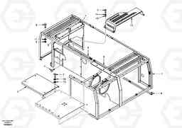 5595 Cowl frame, cover and hood EC210, Volvo Construction Equipment