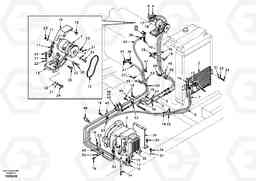 55038 Air conditioning line, cooling and heater EC210, Volvo Construction Equipment