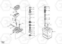 50794 Remote control valve pedal, travel motor EC240, Volvo Construction Equipment