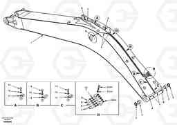 32247 Boom and grease piping, mono EC210, Volvo Construction Equipment