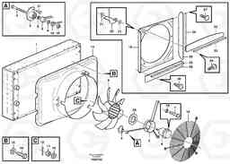 100201 Fan and fan shroud A30D S/N -11999, - 60093 USA S/N-72999 BRAZIL, Volvo Construction Equipment