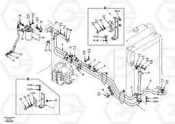 81147 Hydraulic system, hydraulic tank to hydraulic oil cooler EC240, Volvo Construction Equipment