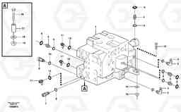 80079 Control valve with fitting parts A40D, Volvo Construction Equipment