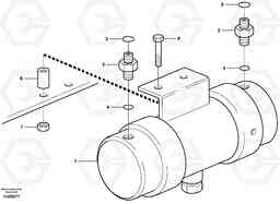 19624 Damping cylinder with fitting parts T450D, Volvo Construction Equipment