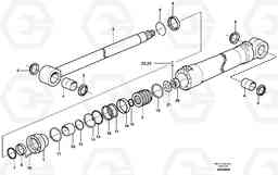 89118 Tilt cylinder EW180B, Volvo Construction Equipment