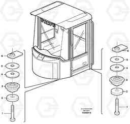 25678 Driver's cab, mounting block L90E, Volvo Construction Equipment