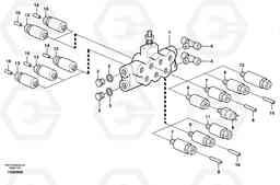 12206 Distribution block, B2. L150E S/N 10002 - 11594, Volvo Construction Equipment