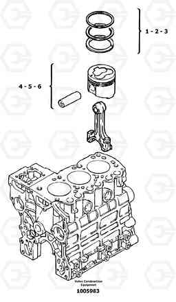 11018 Pistons EC13 TYPE 600 XR/XTV, Volvo Construction Equipment