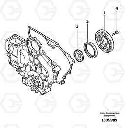 11028 Lubricating oil pump EC13 TYPE 600 XR/XTV, Volvo Construction Equipment