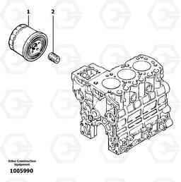 11029 Oil filter EC13 TYPE 600 XR/XTV, Volvo Construction Equipment