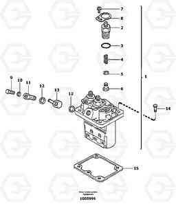 11035 Injection pump EC13 TYPE 600 XR/XTV, Volvo Construction Equipment