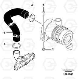 11044 Intake / air filter EC13 TYPE 600 XR/XTV, Volvo Construction Equipment