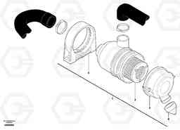 69204 Air filter EC13 TYPE 600 XR/XTV, Volvo Construction Equipment