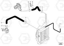 2282 Cooling circuit EC13 TYPE 600 XR/XTV, Volvo Construction Equipment