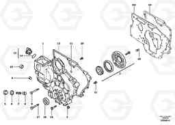 11020 Timing gear casing EC13 TYPE 600 XR/XTV, Volvo Construction Equipment