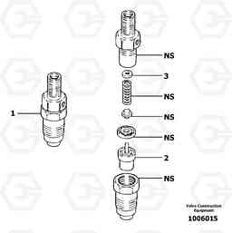 11036 Injector EC13 TYPE 600 XR/XTV, Volvo Construction Equipment