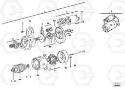 13216 Starter motor EC13 TYPE 600 XR/XTV, Volvo Construction Equipment