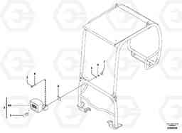 13487 Front headlight on canopy EC13 TYPE 600 XR/XTV, Volvo Construction Equipment