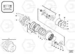 11689 Travelling gear motor assy / without brake EC13 TYPE 600 XR/XTV, Volvo Construction Equipment