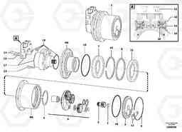 25107 Travelling gear motor assy / without brake EC14 TYPE 246, 271, Volvo Construction Equipment