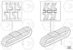 8285 Rubber tracks EC13 TYPE 600 XR/XTV, Volvo Construction Equipment