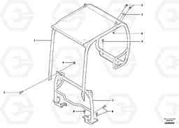 82349 Canopy EC13 TYPE 600 XR/XTV, Volvo Construction Equipment