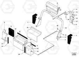 88114 Support, cover plates, front, protection plate EC13 TYPE 600 XR/XTV, Volvo Construction Equipment