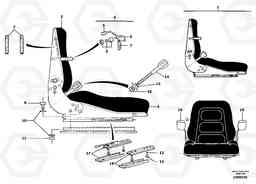 8466 Suspended seat EC13 TYPE 600 XR/XTV, Volvo Construction Equipment