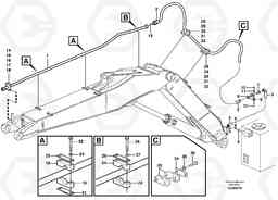 14895 Hammer hydraulics on adjustable boom, return line EW200B, Volvo Construction Equipment