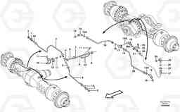 17909 Brake pipes, front axle and rear axle L220D SER NO 1001-, Volvo Construction Equipment