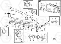 97605 Instrument panel, right A25D S/N 13001 -, Volvo Construction Equipment