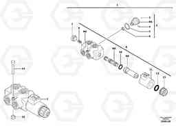 47297 Slewing-offset selector switch EC13 TYPE 600 XR/XTV, Volvo Construction Equipment