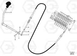 105275 Control lever : dozer blade EC13 TYPE 600 XR/XTV, Volvo Construction Equipment