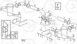 82849 Oil bath air filter with fitting parts L330C SER NO 60188-, Volvo Construction Equipment