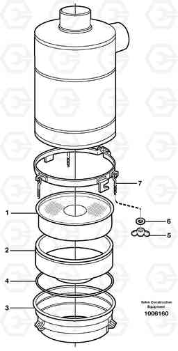 84358 Oil bath air filter L330E, Volvo Construction Equipment