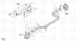 61528 Hydraulic lines - lift hydraulic ZL402C SER NO 6006001 -, Volvo Construction Equipment