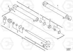 14767 Boom offset cylinder EC13 TYPE 600 XR/XTV, Volvo Construction Equipment