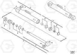 14782 Bucket cylinder EC13 TYPE 600 XR/XTV, Volvo Construction Equipment