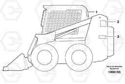 8445 Product identification plate MC80, Volvo Construction Equipment